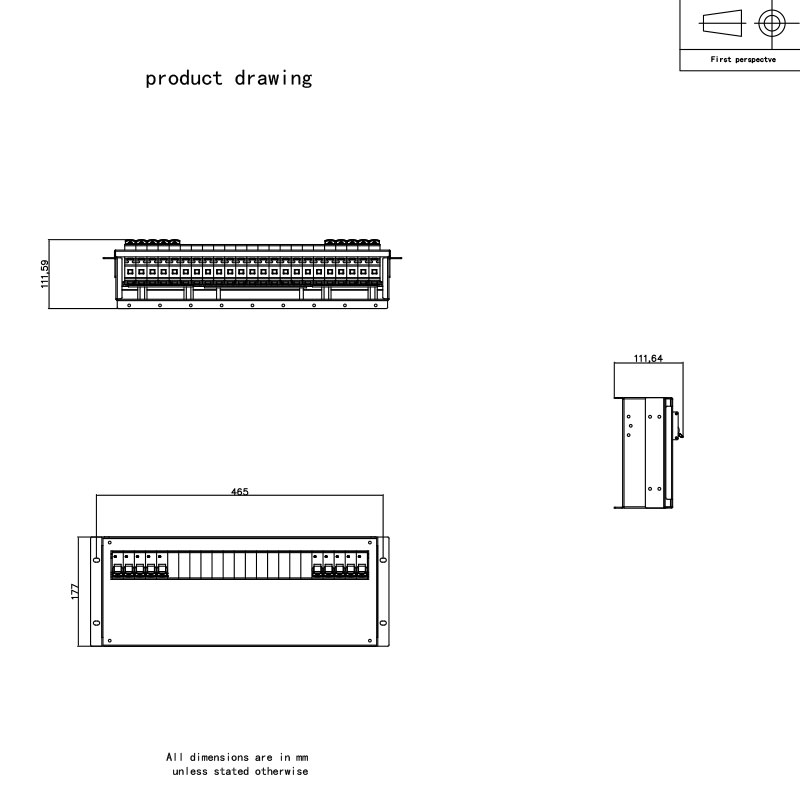 3U Breaker Raca Cothrománach Pdu Grey