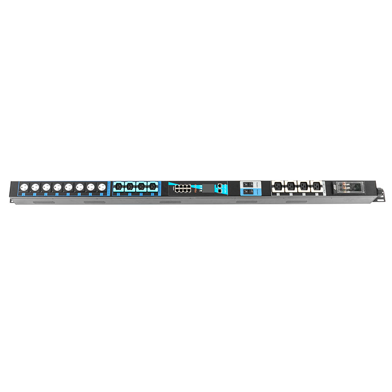 16-Asraon C13 C19 US Ingearach TCP/IP Braiteoir Breaker eco Smart Rack Pdu