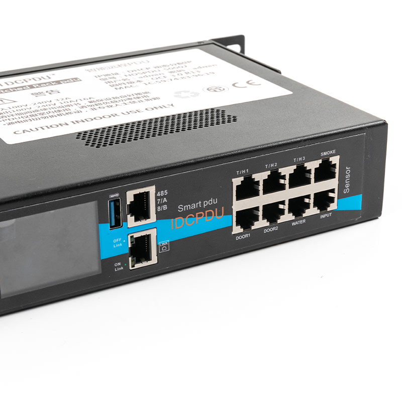 8-Asraon Braiteoir Braiteoir Cothrománach TCP/IP éicea Smart Rack Pdu 1U