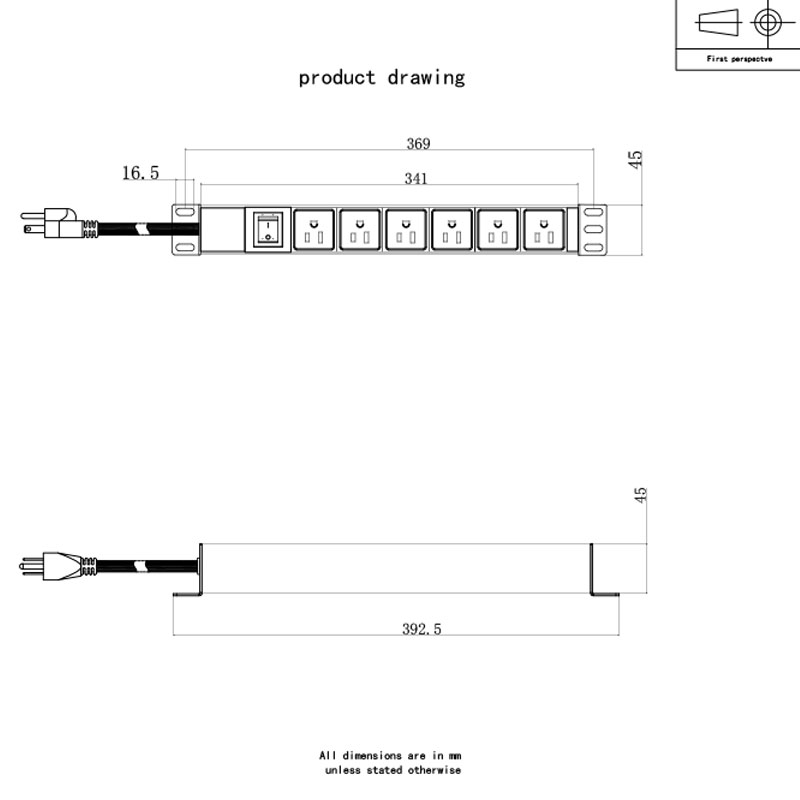 6 bhealach US Cothrománach Switched Rack Pdu 1U