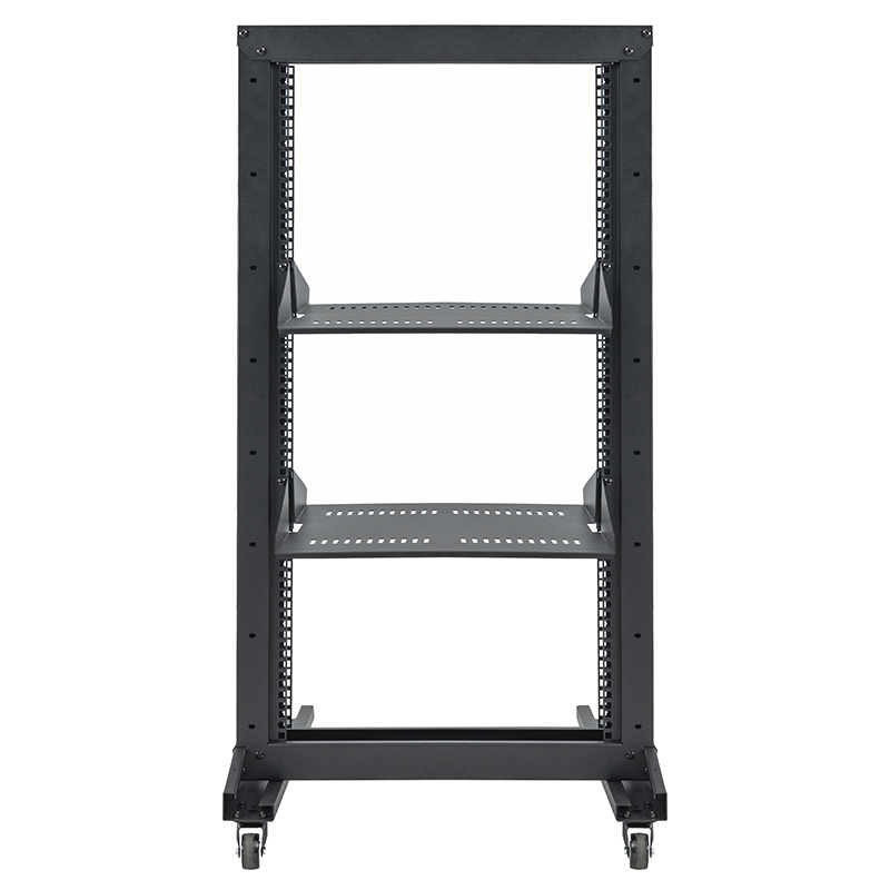 Raca Caighdeánach Oscailte 2 Phoist le Seilf Cantilever Black 18U-47U