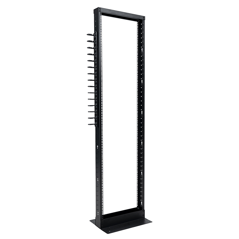 2-Post Open Rack Black 18U-47U