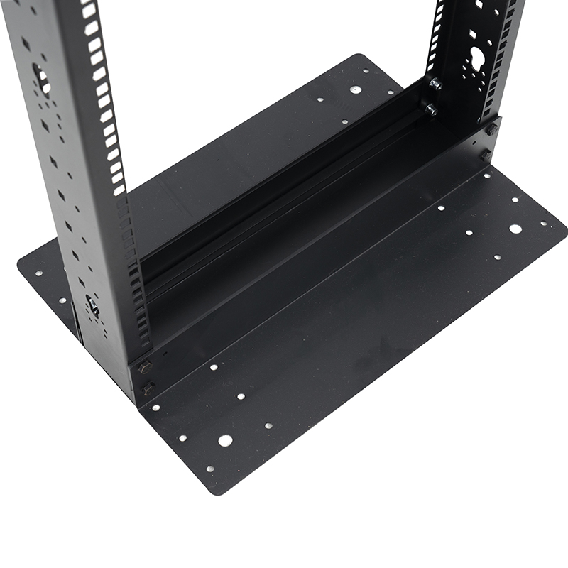 2-Post Open Rack Black 18U-47U