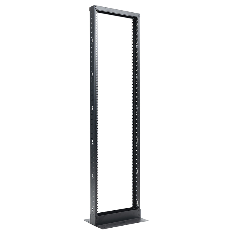 2-Post Open Rack Black 18U-47U